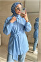 Women's Belted Tunic – Figure-Flattering Modern Fit with Tie - 5