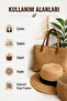 Paper Thread 250-300 Gr Straw Color Bag Hat Supla Basket Hand Knitting Thread - 4