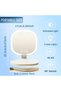 LED Makeup Mirror 3 Color Lighting Touch Control Rechargeable Vanity Mirror Cosmetic Mirror for Bedroom Bathroom with Storage Tray, 90° Rotation Travel, or as a Gift. - 4