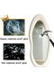 VPHOME Full Length Mirror, 71" x 32" Wall Mirror, Flannel Wrapped Wooden Frame Floor Mirror, Irregular Wavy Mirror Hanging or Leaning Against Wall for Bedroom, Living Room, Cloakroom (White, 180*80cm) - 6