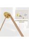VooBang 40 x 120 cm oval wall mirror, bathroom mirror, decorative mirror suitable for bathrooms, living rooms and hallways, Gold - 7