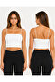 Women's Sports Bustier Thin Straps Ribbed Crop Bustier Flexible Seamless Casual Tank Top