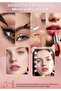 Compact Mirror, Rechargeable 30X Magnifying Mirror with 3 Lighting Modes & Dimmable Brightness, Portable Travel Makeup Mirror with Light, Essentials for Travel, Pocket, Purse, Gifts for Women Pink - 2