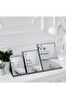 Makeup Mirror, 4.7x6.7 Inches Portable PU Leather Folding Desktop Vanity Mirror with Adjustable Stand for Vanity Table, Office, Travel (Black) - 4