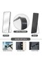 Arch Full Length Mirror, Full Body Standing Mirror, Dressing Mirror, Aluminum Alloy Long Mirrors for Bedroom, Living Room, Beauty Shop (160 * 50cm) (Black1) - 4