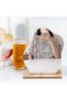 Acrylic Makeup Mirror for Desk with Stand-Aesthetic Desk Decor Vanity Mirror-Frameless Table top for Bedroom,Living Room and Minimal Spaces Room Decor - 3