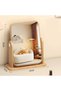 Portable Travel Makeup Mirror, 360°Adjustable Rotation Table Desk Vanity Makeup Mirror, 8.6"x9.8" Tabletop Cosmetic Mirror,Table Desk Countertop Mirror for Travel, Cosmetic, Office,Home - 6