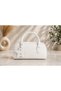 Women's Star Decorated Faux Leather Single Compartment Baguette Hand and Shoulder Bag - 4