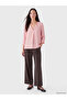 Vizyon New Season Pink Crochet Collar Aerobin Blouse - 2