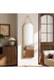 VooBang 40 x 120 cm oval wall mirror, bathroom mirror, decorative mirror suitable for bathrooms, living rooms and hallways, Gold