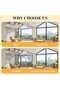 Home Gym Mirror, 145 x 60 cm, 3 Pieces, Frameless Large Full Body Wall Mirror, for Home Gym, Yoga Studio, Dance, Fitness - 5