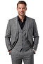Anthracite 3-Piece Slim Fit Men's Suit with Vest – Double Slit Modern Cut 2601631