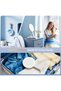 30X/1X Magnifying Travel Makeup Mirror, Round, Rechargeable Switch between handheld, tabletop and hanging use, with 3-color dimming, cordless power and included grooming tweezers - 7