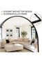 170x60cm Arch Floor Mirror, Full Length Mirror Wall Mirror Hanging or Leaning Arched-Top Full Body Mirror with Stand for Bedroom, Dressing Room (Black, 170x60cm (67"x23.6")) - 5