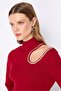 Off-The-Shoulder Stone Detailed Knitwear Sweater 10310 - 3