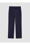 Özmarka New Season Navy Blue Women's Sweatpants with Elastic Waist - 5