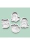 Cute Animals Cookie Mold and Sugar Dough Mold Set of 4 - 0991-Set