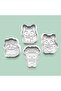 Cute Little Winter Animals Cookie Mold and Sugar Dough Mold Set of 4 - 0993-Set
