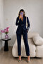 Jacket Pants Double Blazer Set with Stone Accessory on the Sleeves - 3
