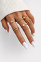 6-Piece Combination Gold Ring Set - 2