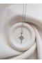 Silver Color Steel Chain Necklace - Zircon Stone Necklace with Skull and Star Figure - Steel Necklace - 4