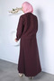 Front Snap Jacket Skirt Hijab Double Set - 4