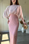 Ruched Maxi Dress with Shoulder Detail - 5