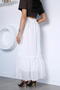 Women's Elastic Waist Lined Skirt - 4