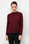 Buttoned Collar Ribbed Knit Sweater 10350