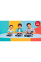 Boys' Sandals with Velcro, Comfortable and Lightweight, Non-Slip Sole, Casual Sandals - 3