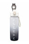 Motivational Water Bottle 1100 ml with Time Schedule, Leak-Proof, Lockable Carrying Strap, Sports Bottle - 2