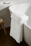 Azalea |   Set of 2 Floral Bordered Bath Towels |   Ultra Soft |   Bath Towel |   Hand Towel |   Dowry |   70X140 cm - 50X90 cm - 3