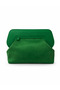 Heybes Women's Green Leather Detailed Suede Clutch Handbag