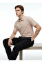 Beige Men's Regular Fit 100% Cotton Polo T-Shirt D261002 - 3