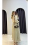 Silky Transparent Shirt Wrinkled Fabric Skirt Set - 3