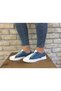 2010 Womenly Style Blue-White Women's Casual Shoes %100 Genuine Leather Elastic Soft - 2