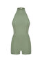 Boğazlı Sırt Dekolteli Şort Bodysuit - 5