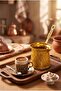 300 ml Traditional Embossed Cast Steel Induction Compatible Large Size Turkish Coffee Pot for 4-5 People - 3