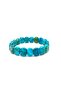 Certified Turquoise Turquoise Stone Rolex Model Unisex Natural Stone Bracelet with Chain - 2