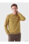 Southblue Yellow Crew Neck Embroidered Men's Thick Sweatshirt