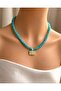 Diva Charm Turquoise Color Women's Stylish Necklace - 4