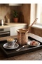 490 ml Traditional Embossed Cast Steel Induction Compatible Turkish Coffee Pot for 6-8 People - 3