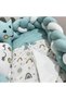 Cotton Knitted Baby Sleeping Set 7 Pieces – 60X120 cm Knitted Edge Protection for Crib, with Quilt and Decorative Pillows - 5