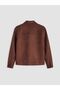 Lcw Vision Brown Regular Fit Shirt Collar Men's Suede Coat - 7
