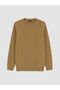 Lcwaikiki Classic Yellow Crew Neck Men's Thick Sweatshirt - 4