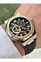 Automatic Mechanism Black Color 24 Months Warranty 5 Atm Leather Cord Men's Wristwatch