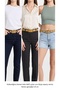 Genuine Leather, 3 cm Gold Color Rectangular Buckle, Mustard Suede, Stitched Classic Women's Belt, 3Cmkla50 - 6