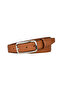 Genuine Leather, 3 cm Silver Color Rectangular Buckle, Nubuck Tan, Stitched Classic Women's Belt, 3Cmkla50 - 6