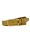 Genuine Leather, 3 cm Gold Color Rectangular Buckle, Mustard Suede, Stitched Classic Women's Belt, 3Cmkla50 - 3