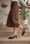 Buckle Nut Heeled Women's Shoes Daily Heel Shoes - 3